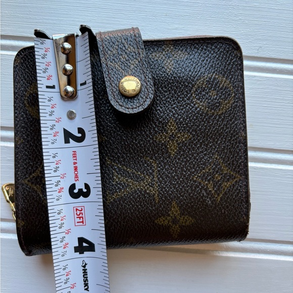 Auth Louis Vuitton Monogram Canvas Leather Zippy/Bi-fold Clutch Wallet - Picture 9 of 10